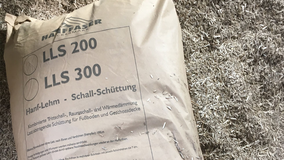 Beratung und Verkauf von Ökologischen Baustoffen wie Hanf-Lehm Schall Schüttung